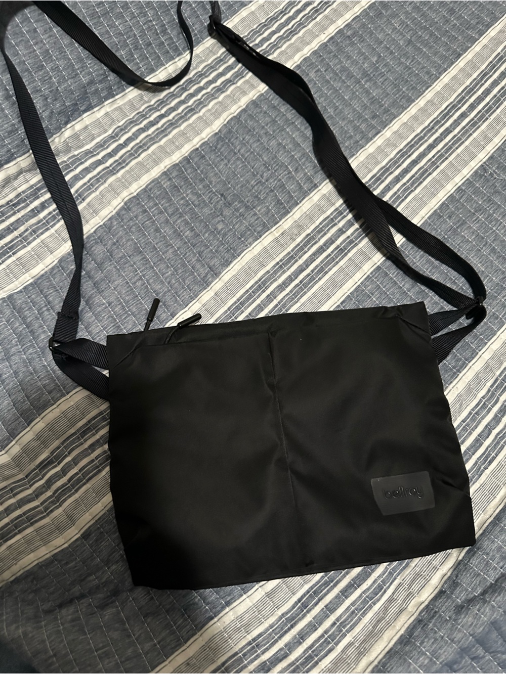 Black Crossbody Shoulder Bag - Travel Sling